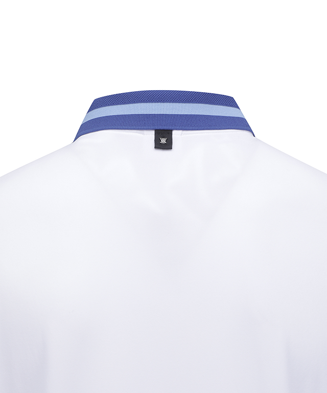 Cream Men's ANEW Golf Polo Shirt back collar