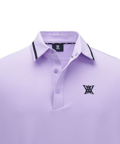 Lavender Men's ANEW Golf Polo Shirt front