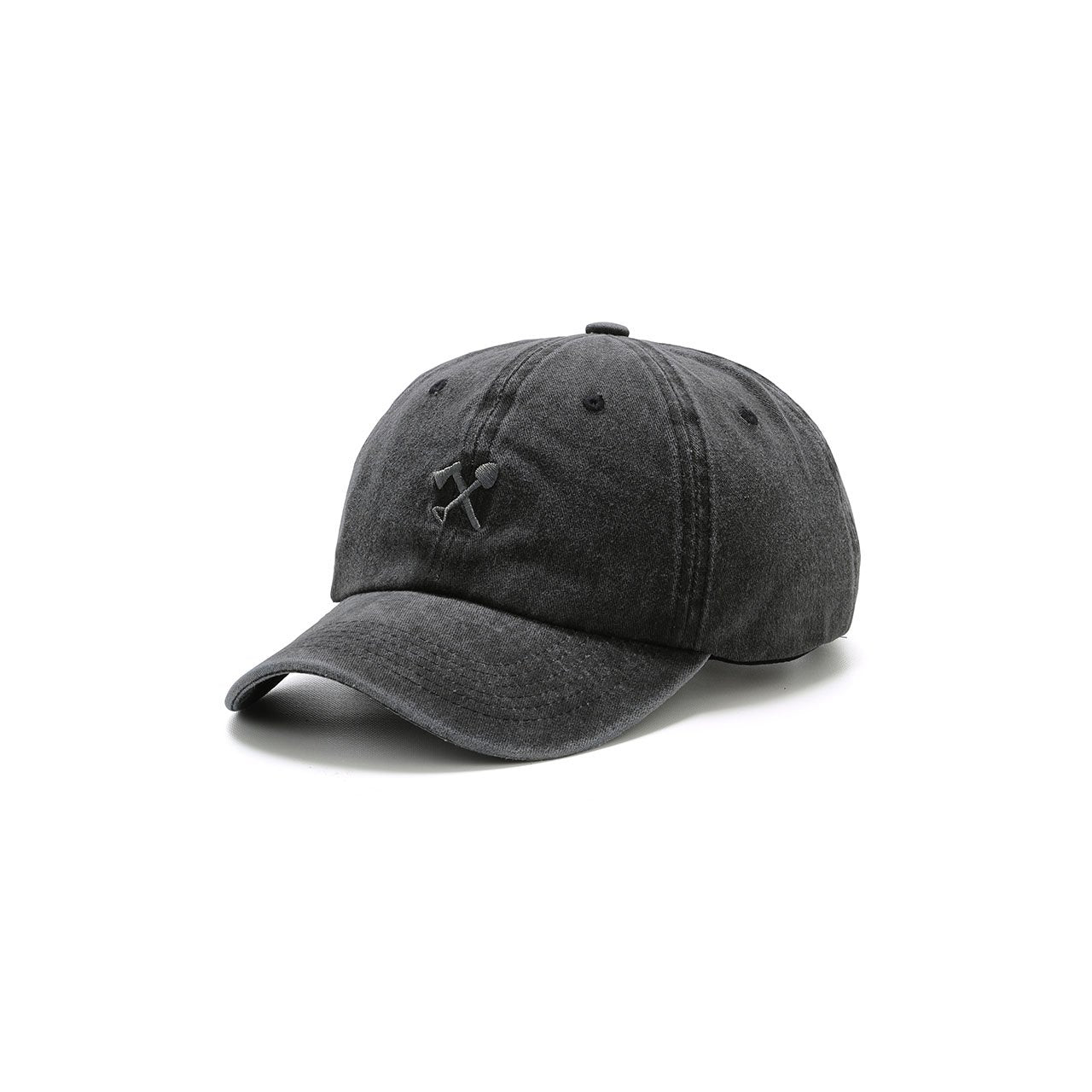 Gray baseball cap on a white background