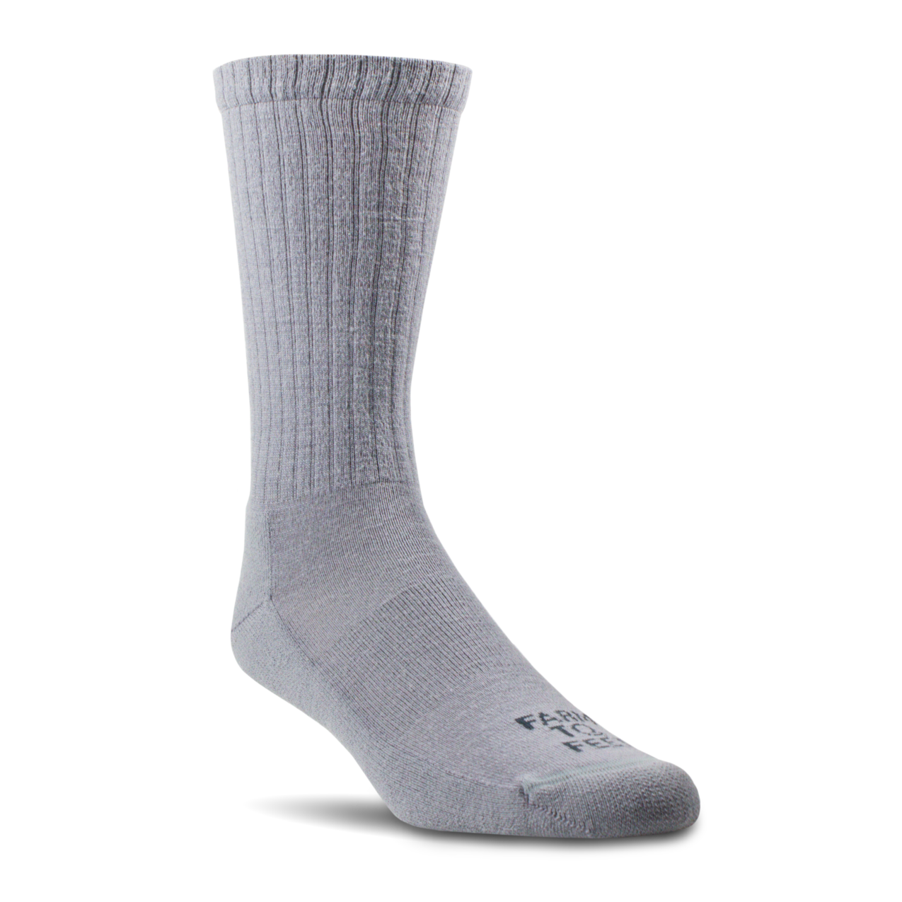 Gray sock on a white background