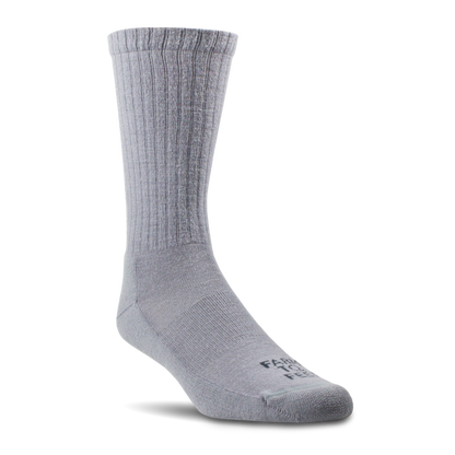 Gray sock on a white background