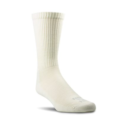 White sock on a white background