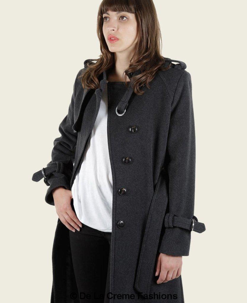 Women's Tailored Wool Trench Coat