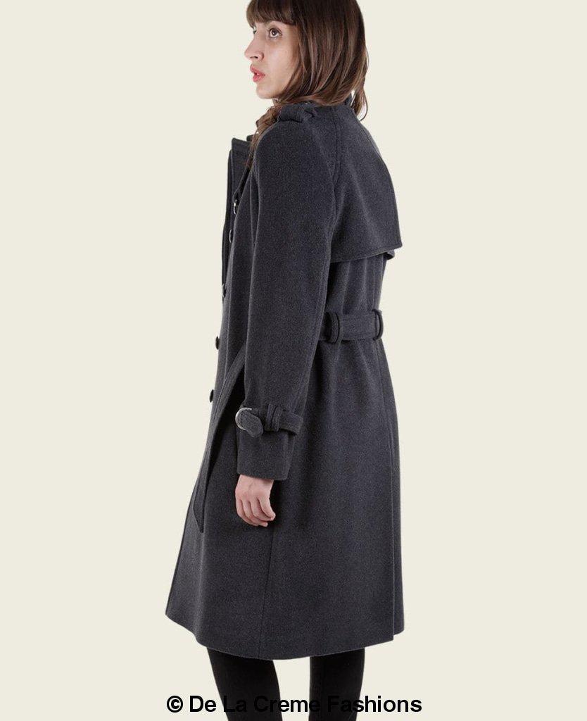 Women's Tailored Wool Trench Coat