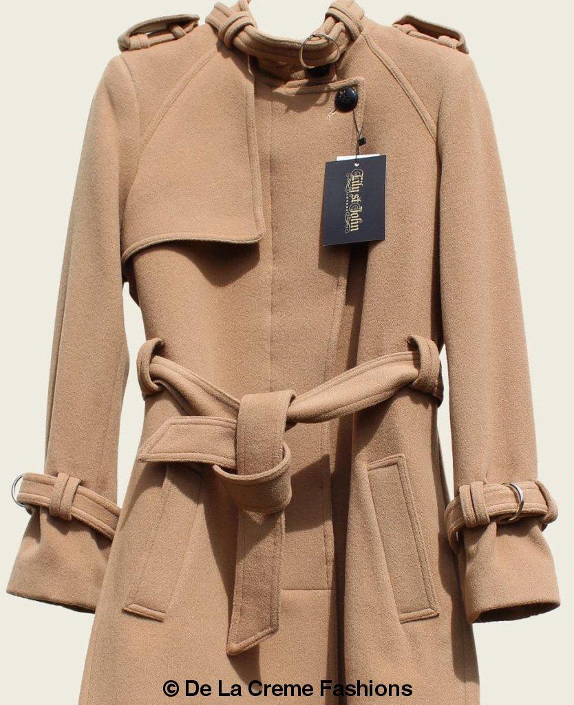 Women's Tailored Wool Trench Coat