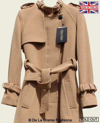 Women's Tailored Wool Trench Coat