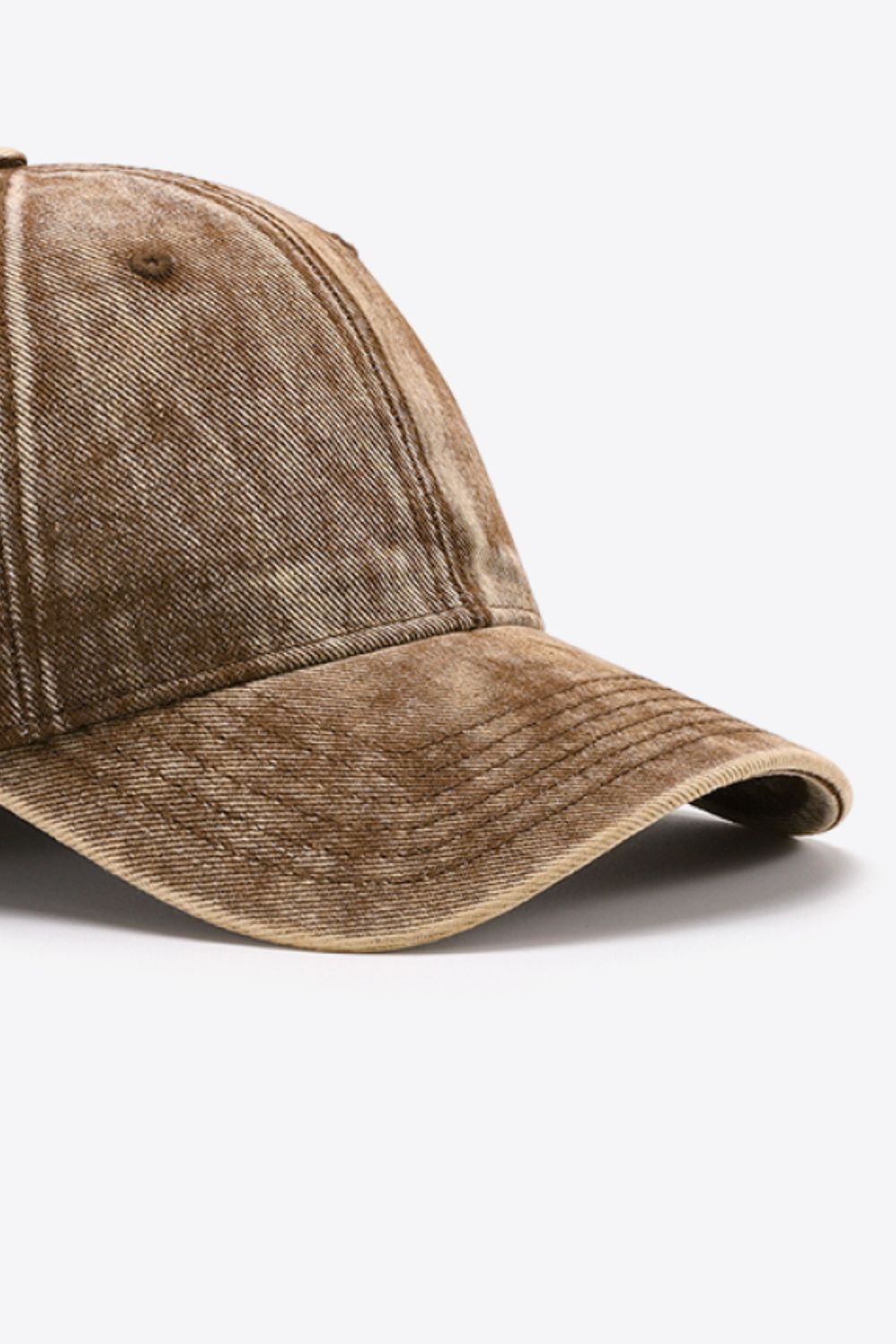 Denim Baseball Hat brown brim