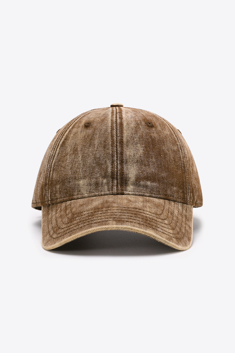 Denim Baseball Hat brown front