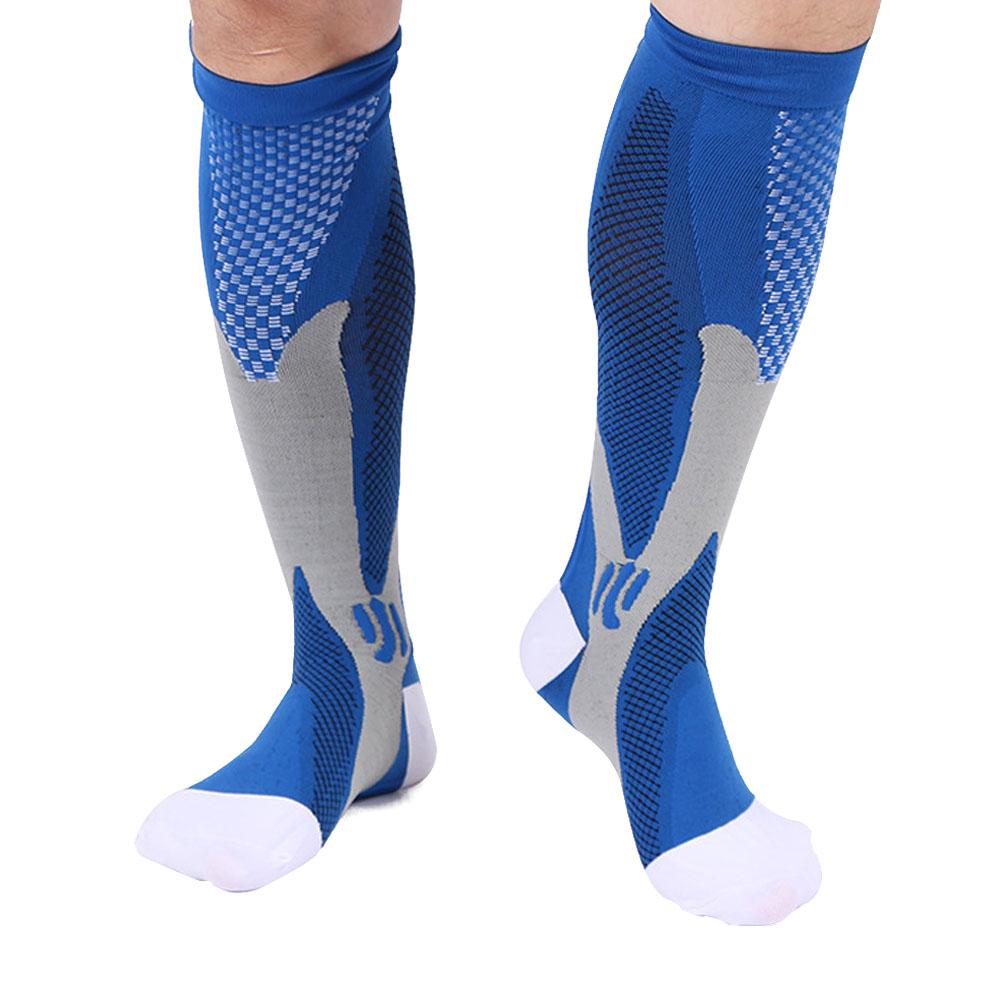 Picture of a Leg Support Stretch Compression Socks blue