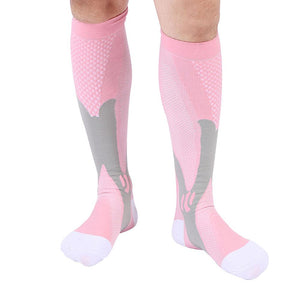 Picture of a Leg Support Stretch Compression Socks pink