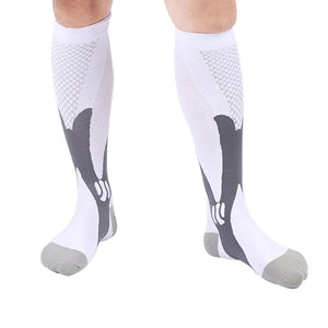 Picture of a Leg Support Stretch Compression Socks white