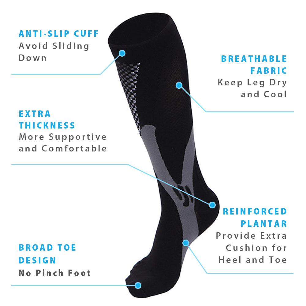 Picture of a Leg Support Stretch Compression Socks traits