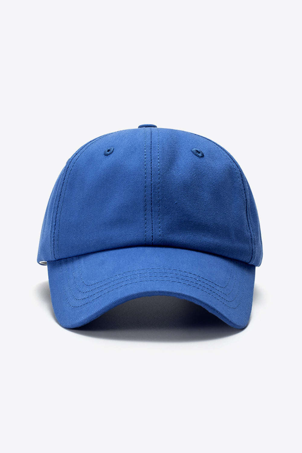 Cotton Baseball Hat blue front