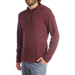 Picture of a Men's Red Waffle Knit Pullover Hoodie
