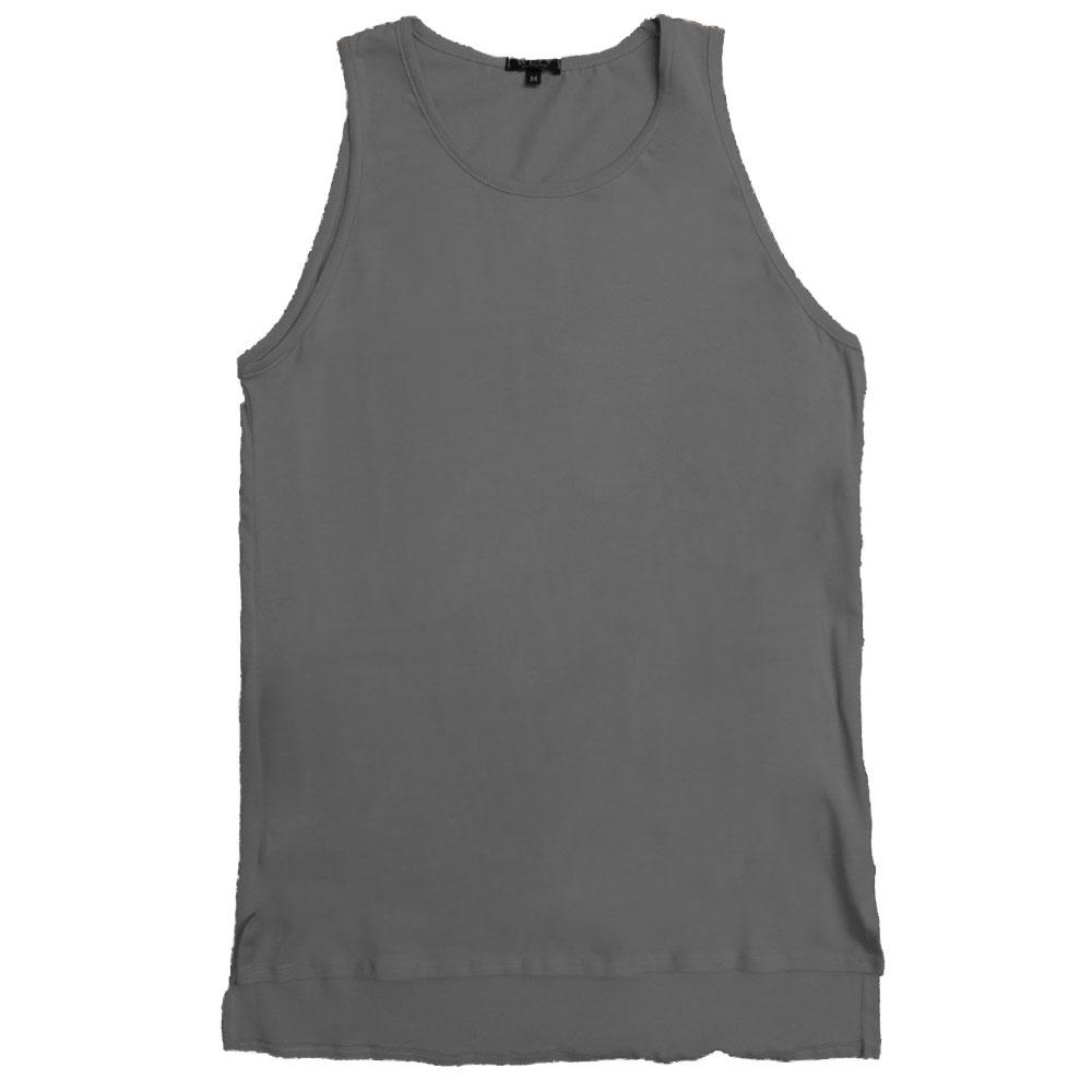 Picture of a Plain Men's Grey Tank Top front view product only