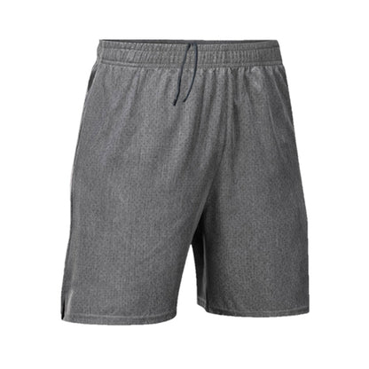Men's Sports and Fitness Running Shorts grey front view product only