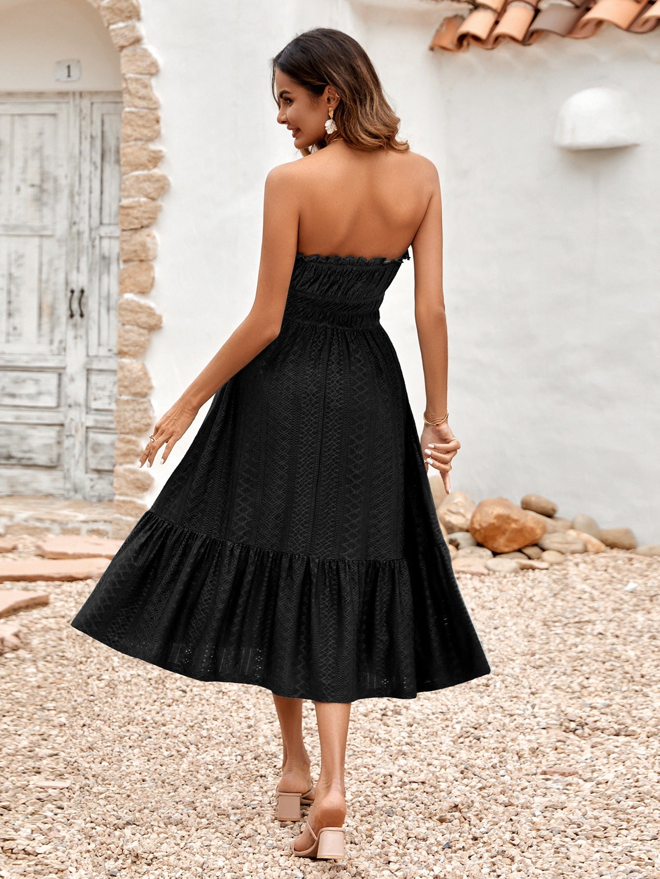 Summer Beauty Women's Dress black back
