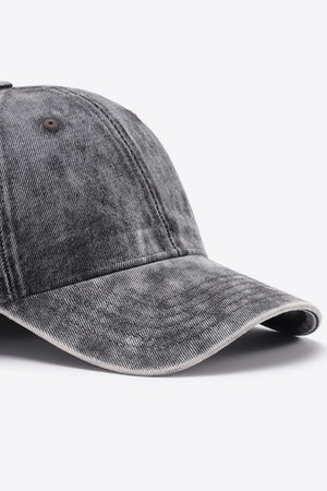 Denim Baseball Hat grey brim