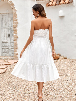 Summer Beauty Women's Dress white back