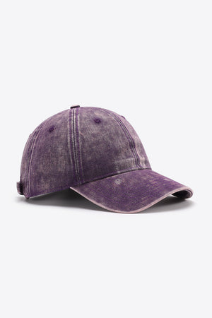Denim Baseball Hat purple