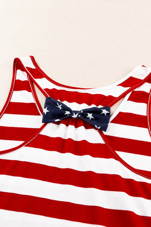Women's Patriotic Tank Top product only back view