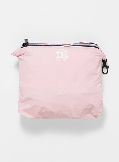 Picture of a Women's Ballet Slipper Full Zip Pink Waterproof Rain Jacket storage bag
