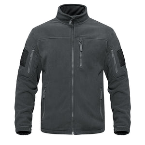 Men's Tactical Army Fleece Military Jacket dark grey