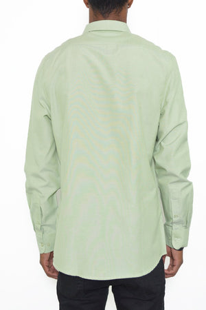 Picture of a Men's Pink Long Sleeve Button Down Shirt