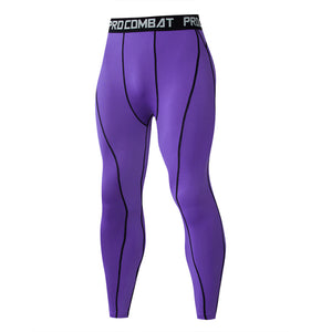 Picture of Men's Athletic Compression Pants in purple