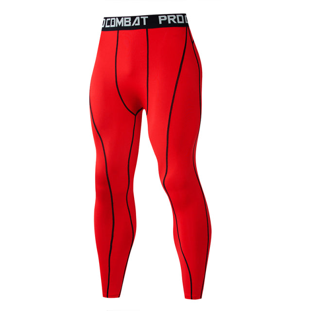 Picture of Men's Athletic Compression Pants in red