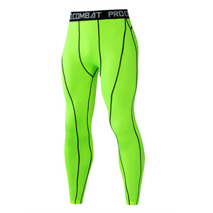 Picture of Men's Athletic Compression Pants in green