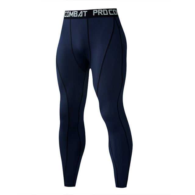 Picture of Men's Athletic Compression Pants in blue