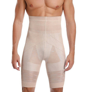 Picture of a Men's Body Shaping and Weight Loss Compression Pants white