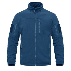 Men's Tactical Army Fleece Military Jacket dark blue