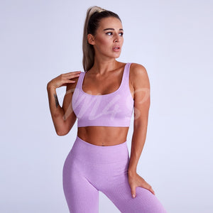 Ribbed Spandex Women's Tracksuit in pink