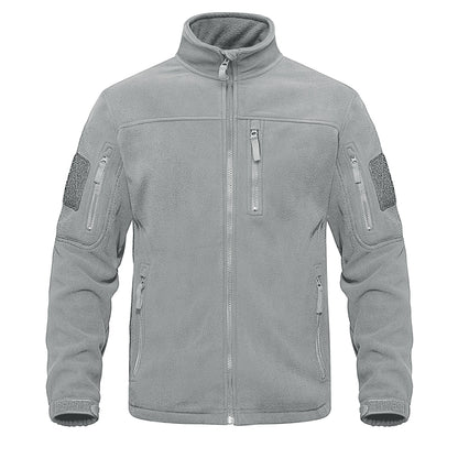 Men's Tactical Army Fleece Military Jacket grey