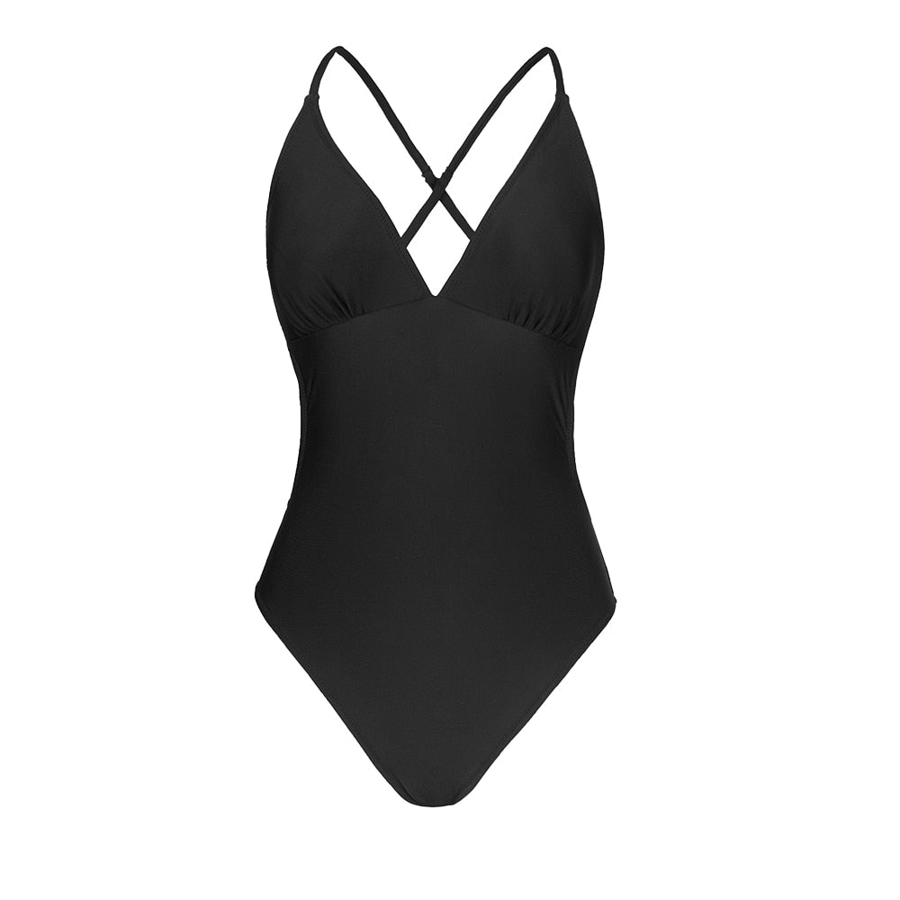 Women's One Piece Swimsuit in black