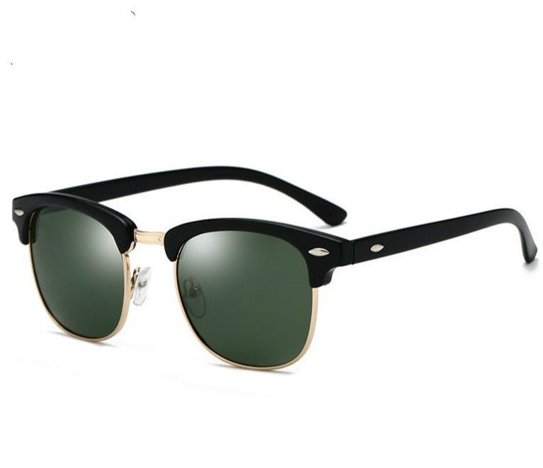 Polarized Unisex Round Sunglasses green