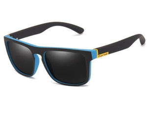 Polarized Plastic Sunglasses for Men and Women black and blue