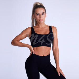 Ribbed Spandex Women's Tracksuit in black