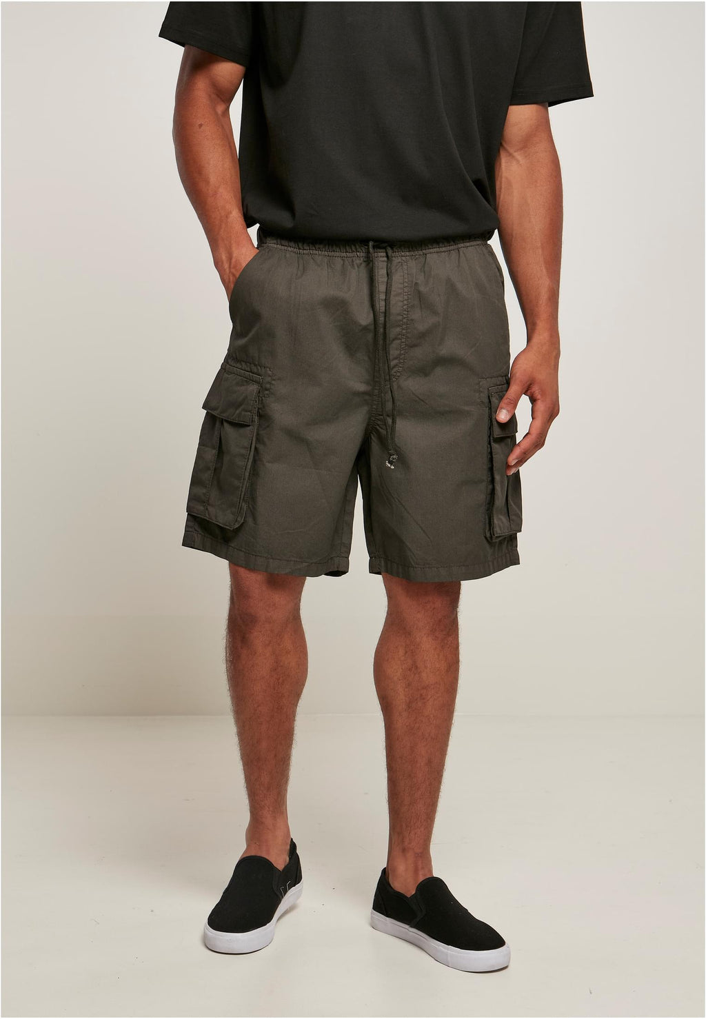 Men's Full Cotton Cargo Shorts dark shadow