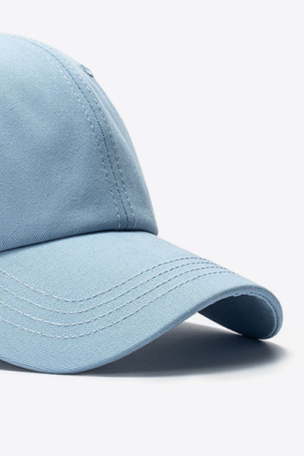 Cotton Baseball Hat light blue brim
