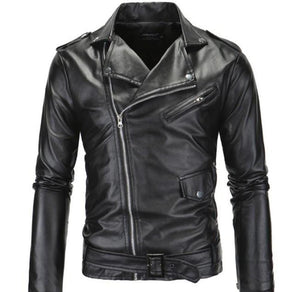 Leather-effect jacket with zippers - Men