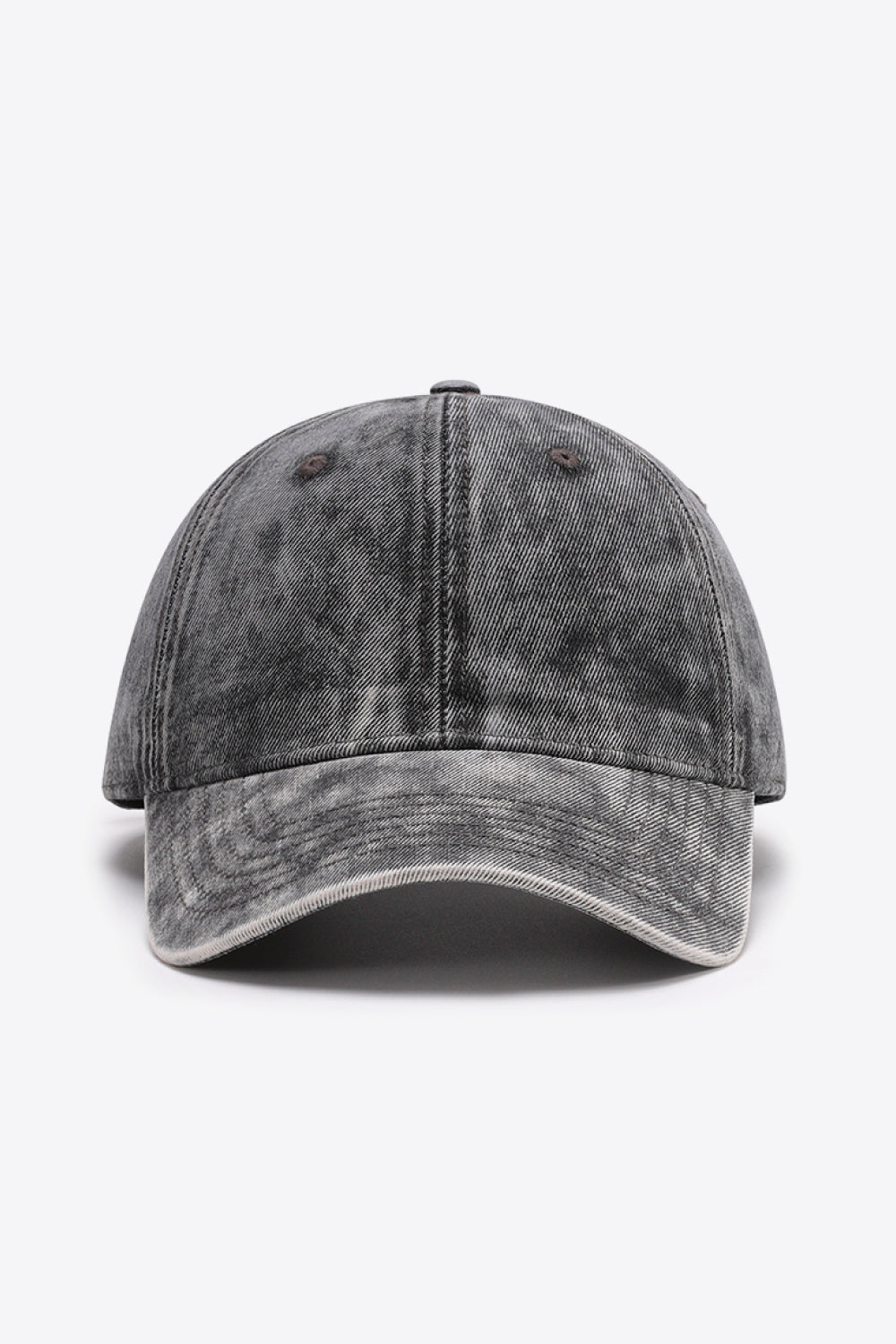 Denim Baseball Hat grey front