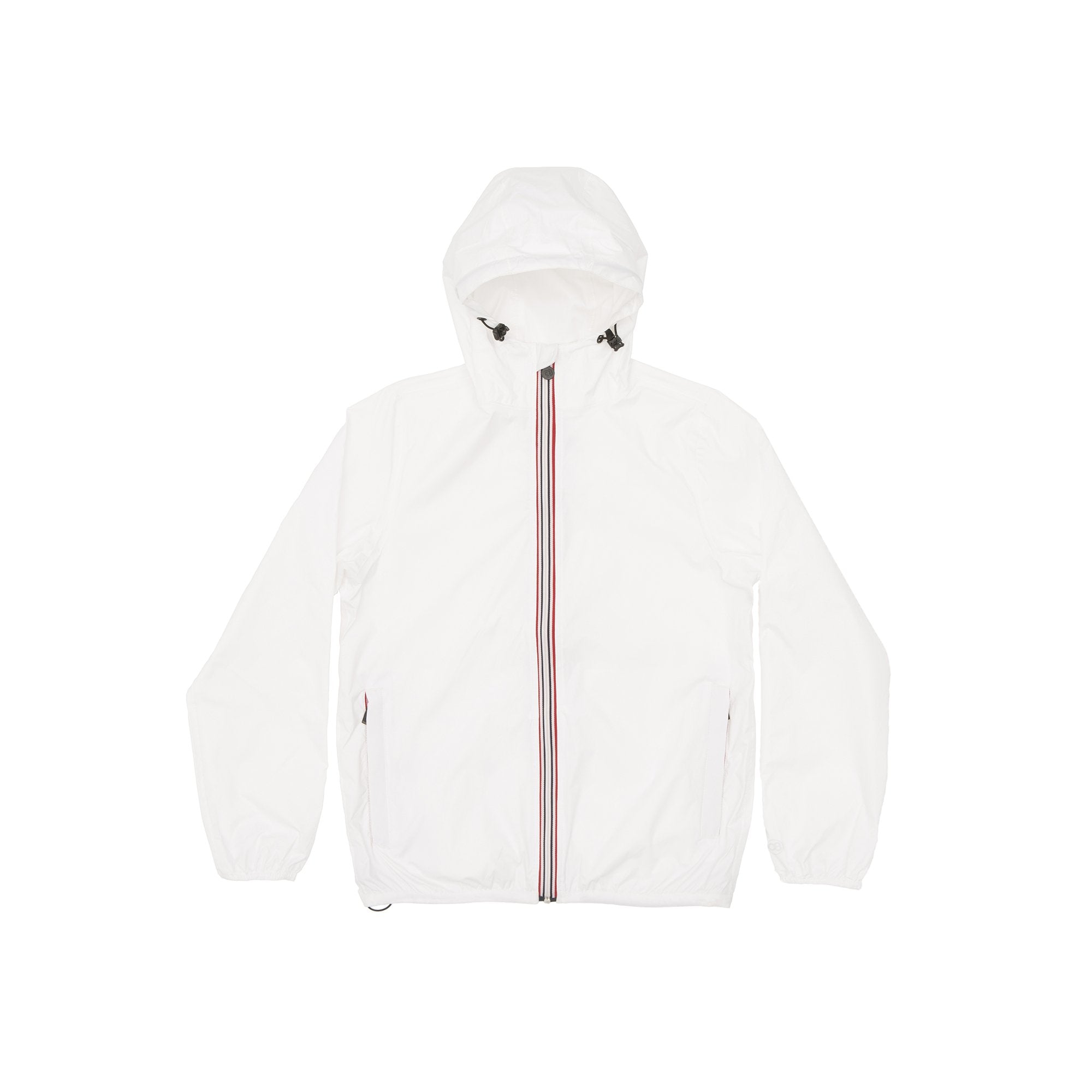 White rain jacket shops Exclusive temperament high-end simple solid color