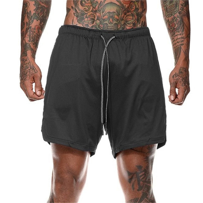 picture of a Plain Men's Swimming Shorts with Cellphone Storage grey