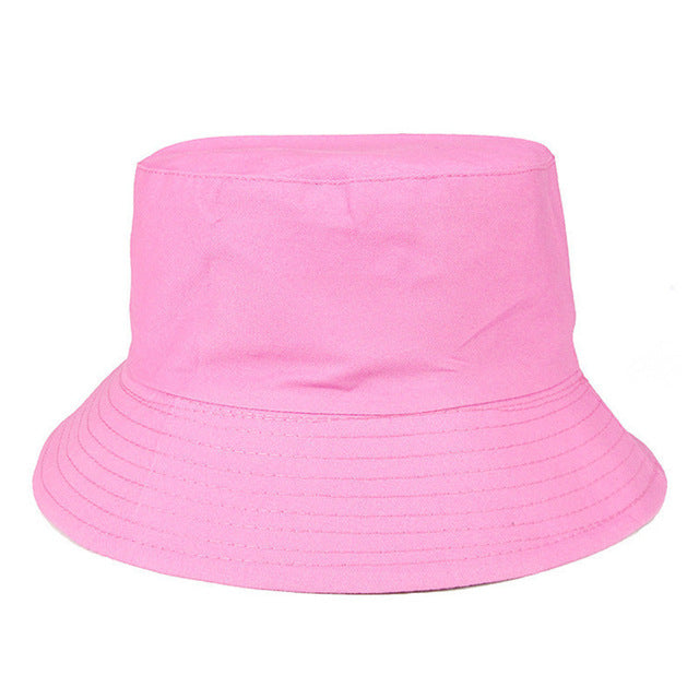 picture of a pink Plain Unisex Vibrant Bucket Hat