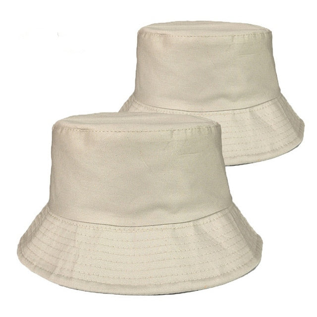 Picture of a tan Plain Unisex Vibrant Bucket Hat