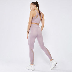 Picture of a Women's High Waist Workout Gym Anti-Sweat Leggings pink