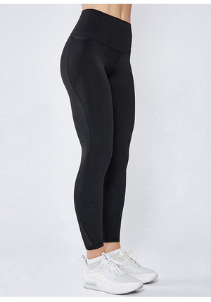 Picture of a Women's High Waist Workout Gym Anti-Sweat Leggings black